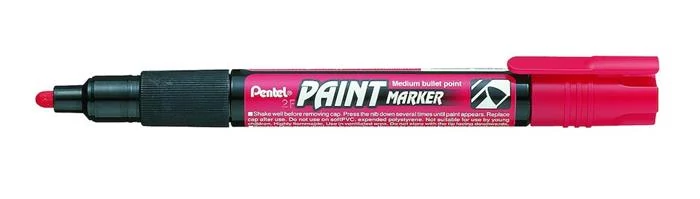 Lakkmarker, 2 mm, kúpos, PENTEL 