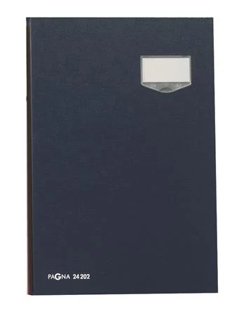 Aláírókönyv, A4, 20 rekeszes, karton, PAGNA, kék