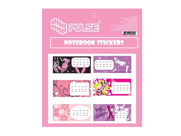 Füzetcímke, 30 db, PULSE, 