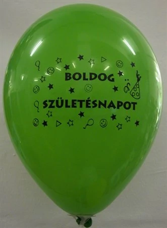 Léggömb, 26 cm, két oldalon nyomott 