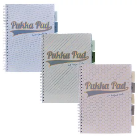 Spirálfüzet, A4, vonalas, elválasztóval, 100 lap, PUKKA PAD 