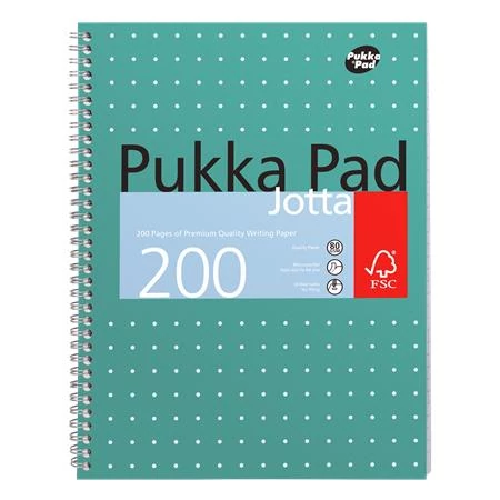 Spirálfüzet, A4+, kockás, 100 lap, PUKKA PAD, 