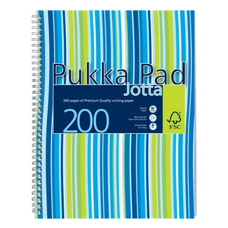 Spirálfüzet, A4+, vonalas, 100 lap, PUKKA PAD 