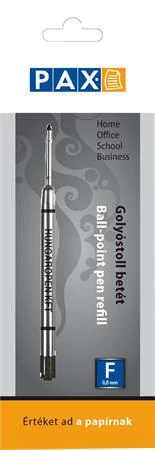 Golyóstollbetét, 0,8 mm, PAX, fekete