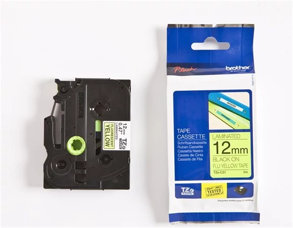 Feliratozógép szalag, 12 mm x 5 m, BROTHER, 