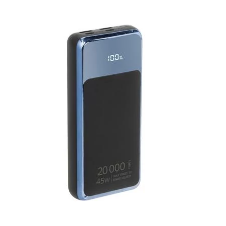 Hordozható akkumulátor, laptopokhoz, 20000mAh, QC/PD 45W, RIVACASE 