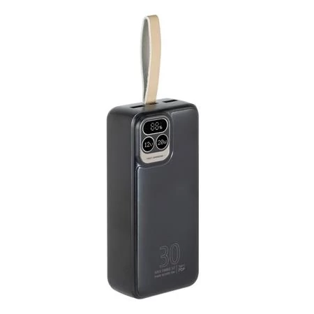 Hordozható akkumulátor, 30000mAh, QC/PD 20W, RIVACASE 