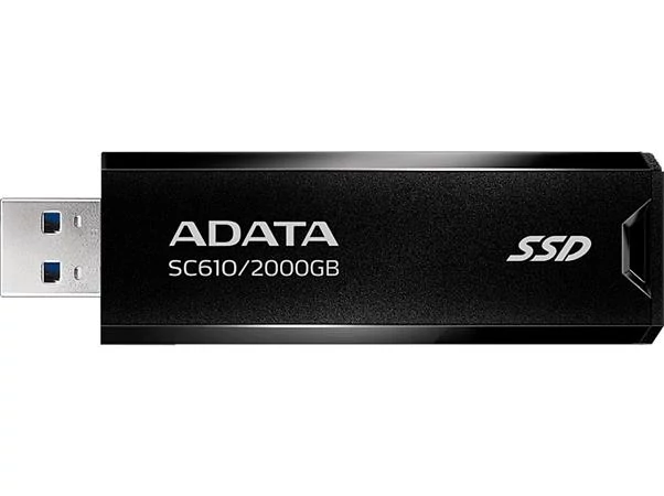 SSD (külső memória), 2TB, USB 3.2, 500/550MB/s, ADATA 