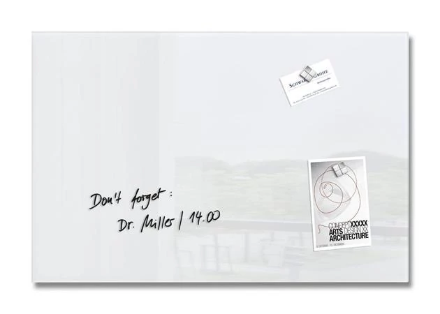 Mágneses üvegtábla, 60x40 cm, SIGEL 