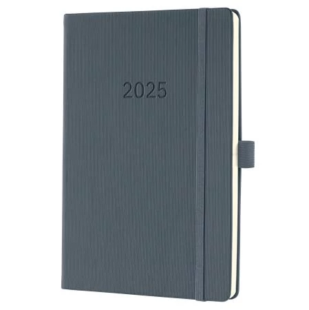 Naptár, A5, heti, 2025, kemény borító, SIGEL 