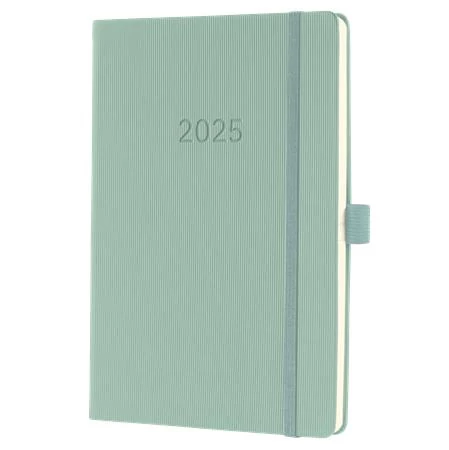 Naptár, A5, heti, 2025, kemény borító, SIGEL 
