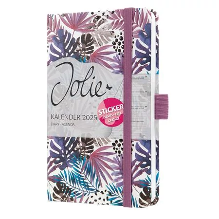 Naptár, A6, heti, 2025, kemény borító, SIGEL 