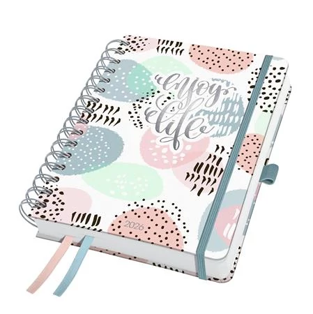 Naptár, spirál, A5, heti, 2026, kemény borító, SIGEL 