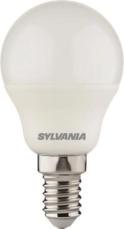 LED izzó, E14, kisgömb, 4,5W, 470lm, 2700K (MF), SYLVANIA 