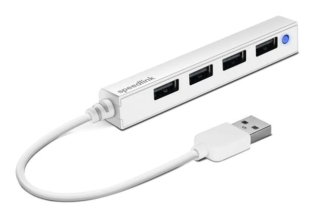 USB elosztó-HUB, 4 port, USB 2.0, SPEEDLINK 
