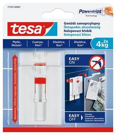 Akasztószög, öntapadó, állítható, TESA 