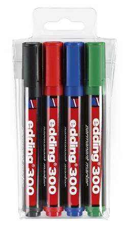 Alkoholos marker készlet, 1,5-3 mm, kúpos, EDDING 