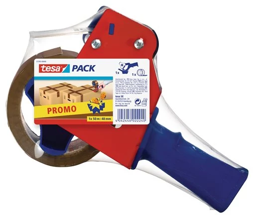 Csomagzáró gép, 48 mm x 50 m „Strong” csomagolószalaggal, TESA 