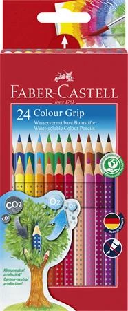 Színes ceruza készlet, háromszögletű, FABER-CASTELL 