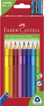 Színes ceruza készlet, háromszögletű, FABER-CASTELL 