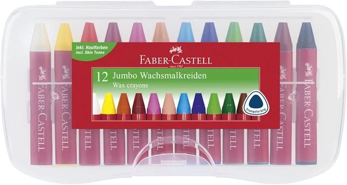 Zsírkréta, háromszögletű, FABER-CASTELL 