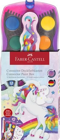 Vízfesték, 12 darabos, összeilleszthető, FABER-CASTELL 