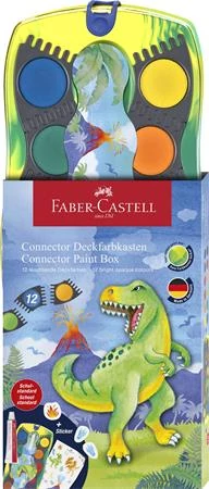 Vízfesték, 12 darabos, összeilleszthető, FABER-CASTELL 