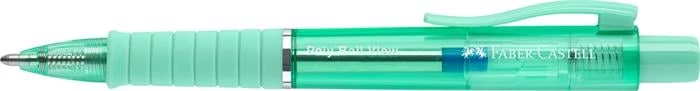 Golyóstoll, 1 mm, XB, nyomógombos, mentazöld testszín, FABER-CASTELL 