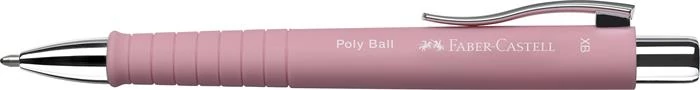 Golyóstoll, 0,7 mm, nyomógombos, rózsaszín tolltest, FABER-CASTELL 
