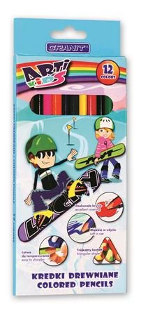 Színes ceruza készlet, háromszögletű, GRANIT 