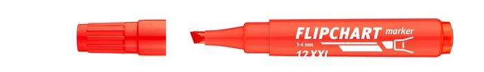 Flipchart marker, 1-4 mm, vágott, ICO 