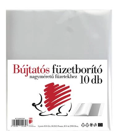 Füzetborító, A4, PP, víztiszta, ICO 