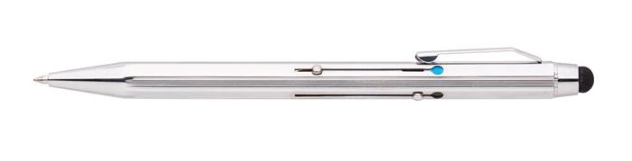 Golyóstoll, 0,8 mm, nyomógombos, négyszínű, ICO 
