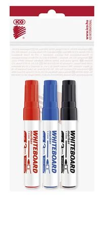 Tábla- és flipchart marker készlet, 1-3 mm, kúpos, ICO 