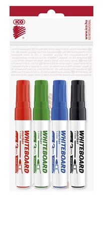 Tábla- és flipchart marker készlet, 1-3 mm, kúpos, ICO 