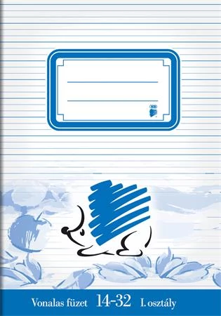 Füzet, tűzött, A5, vonalas, 32 lap, 1. osztály, ICO 