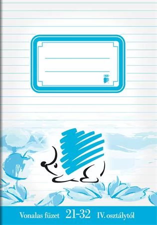 Füzet, tűzött, A5, vonalas, 32 lap, 4. osztály, ICO 