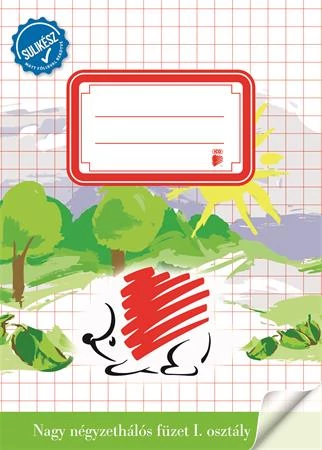 Füzet, tűzött, A5, nagy kockás, 32 lap, 1. osztály, ICO 