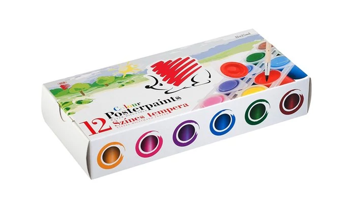 Tempera készlet, tégelyes, ICO 