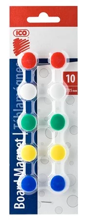 Mágneskorong, 15 mm, 10 db, ICO 