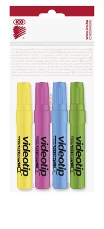 Szövegkiemelő készlet, 1-4 mm, ICO 
