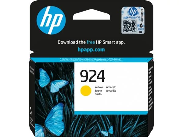 4K0U5NE Tintapatron Officejet Pro 8120e, 8130e nyomtatókhoz, HP 924, sárga, 400 oldal
