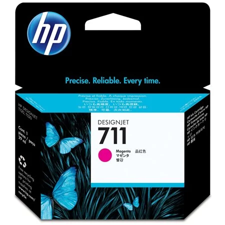 CZ131A Tintapatron DesignJet T120, T520 nyomtatókhoz, HP 711, magenta, 29 ml