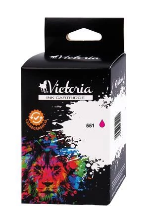 CLI-551 Tintapatron Pixma iP7250, MG5450, MG6350 nyomtatókhoz, VICTORIA TECHNOLOGY, magenta, 11ml