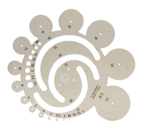 Radius sablon, műanyag, KOH-I-NOOR 