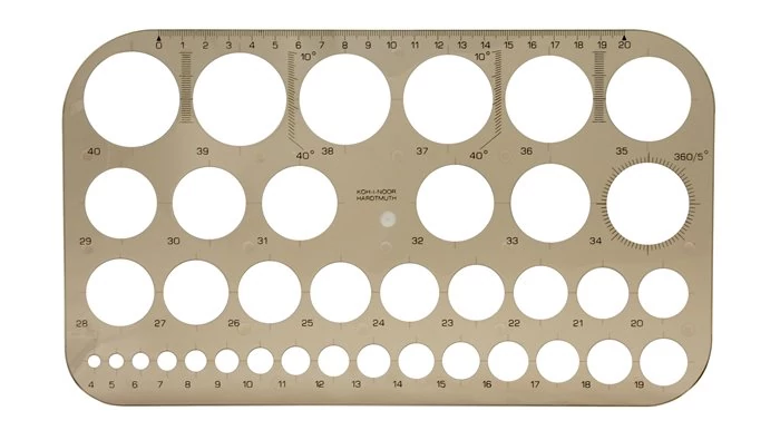 Körsablon, műanyag, KOH-I-NOOR 