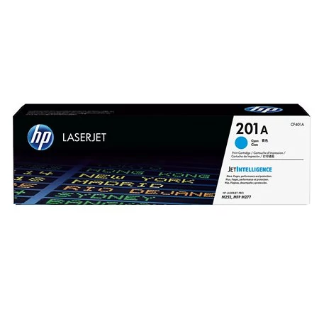 CF401A Lézertoner Color LaserJet Pro M252, M277 nyomtatóhoz, HP 201A, cián, 1,4k