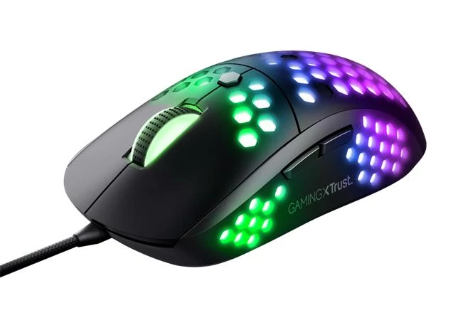 Egér, vezetékes, optikai, gaming, LED, TRUST 