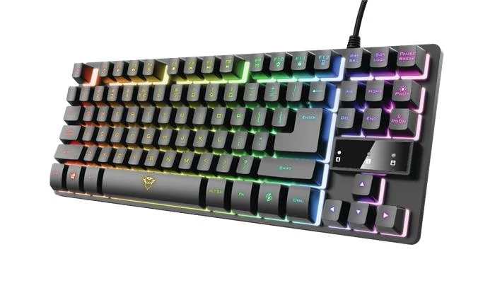 Billentyűzet, vezetékes, gaming, USB, HUN, TRUST 