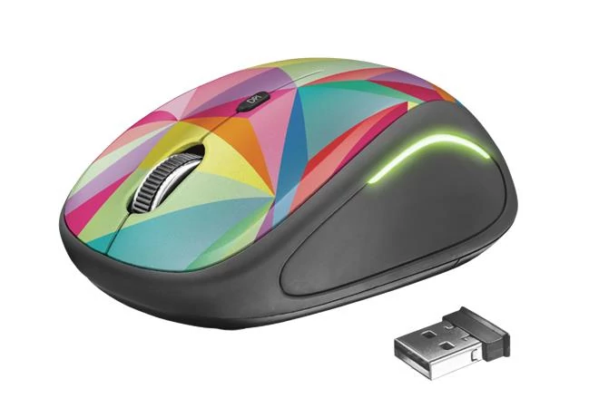 Egér, vezeték nélküli, optikai, USB, TRUST 